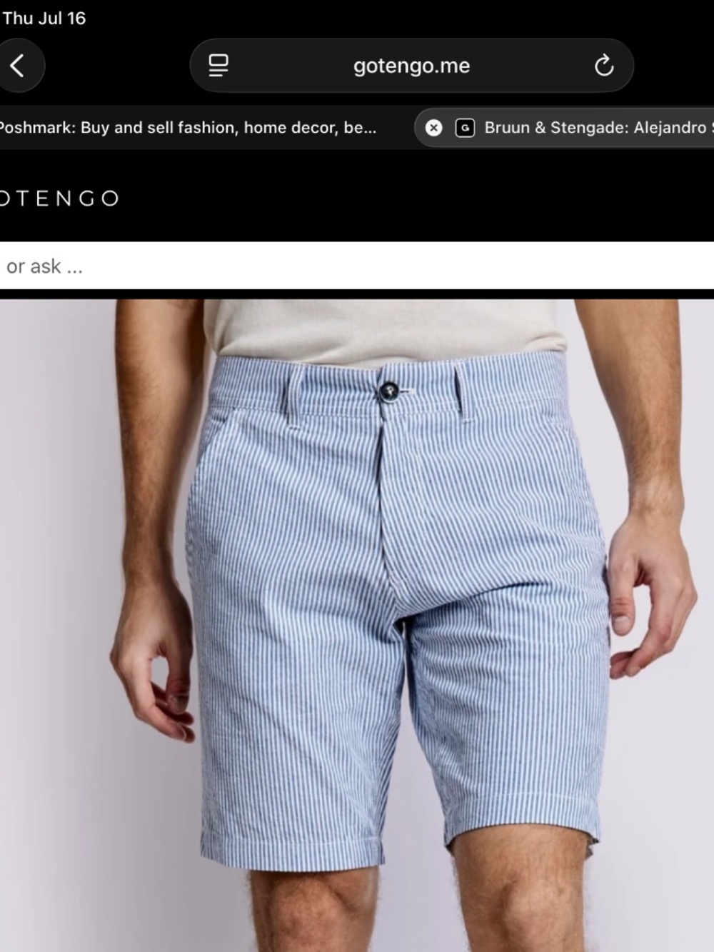 Bruun & Stengade Alejandro Shorts, size 32